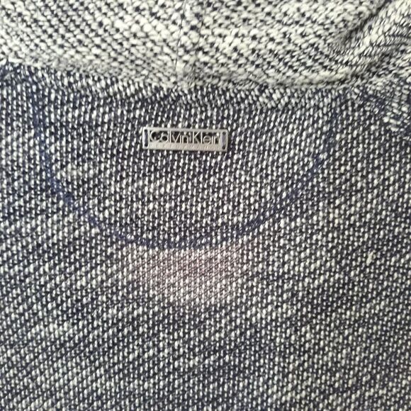 Calvin Klein Performance Cowl Neck Sweater Women L Purple Marble Knit Quick Dry - Picture 6 of 10